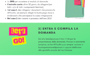 Le modalità semplificate per accedere ai buoni spesa