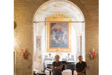 Don Giancarlo e il sindaco Mattioli